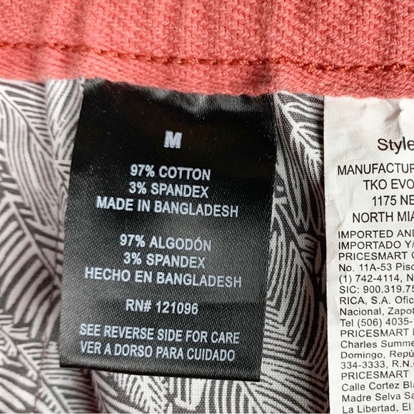 NWT English Laundry Deep Coral Shorts Cotton Stretch size M - Picture 10 of 11